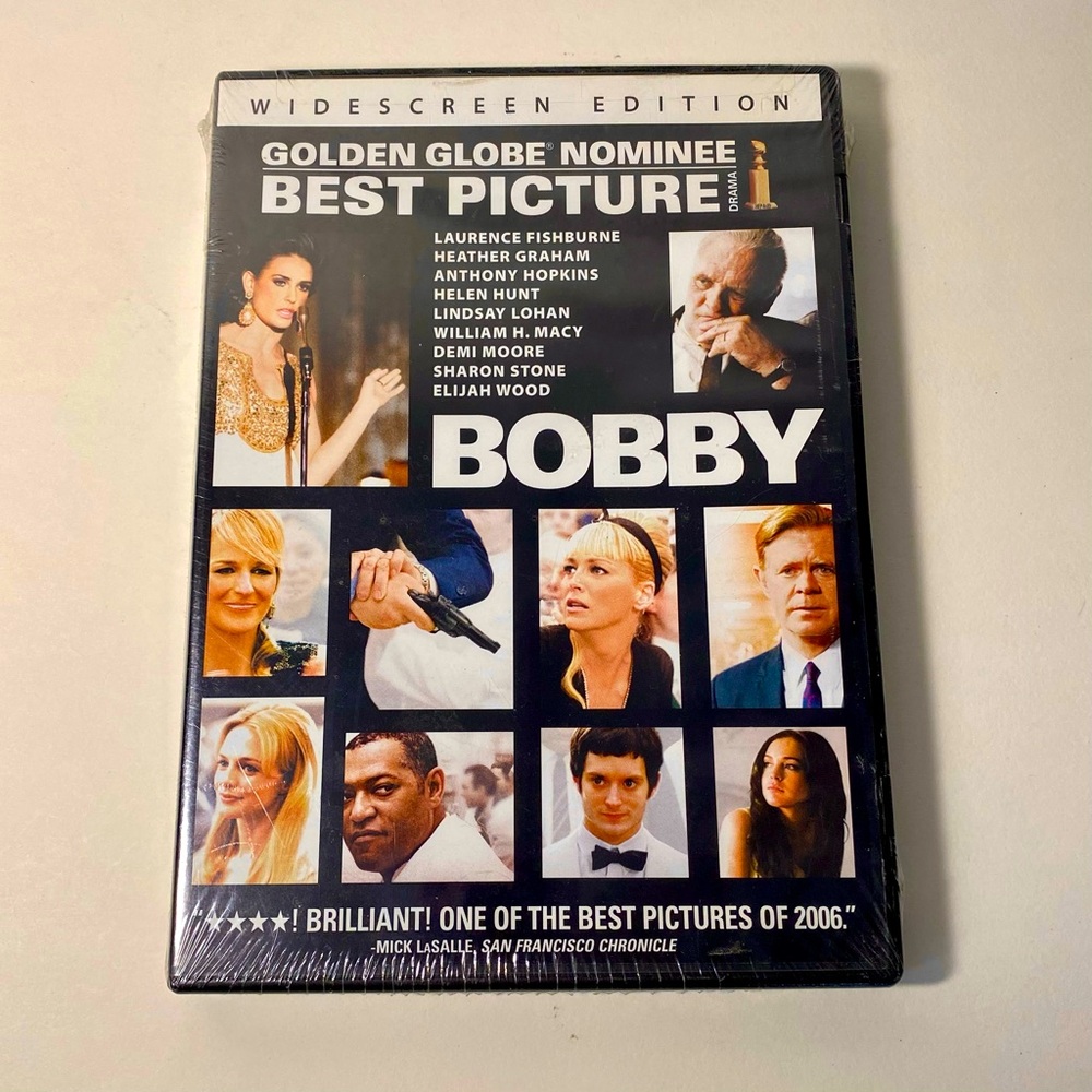 Bobby (DVD, 2006, Widescreen) Anthony Hopkins, Demi Moore - Brand New / Sealed!